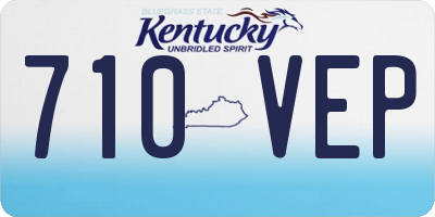 KY license plate 710VEP