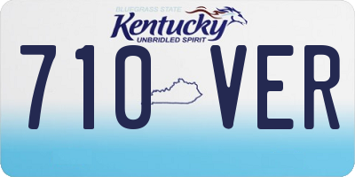 KY license plate 710VER
