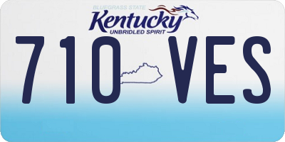 KY license plate 710VES