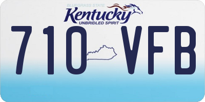 KY license plate 710VFB