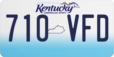 KY license plate 710VFD