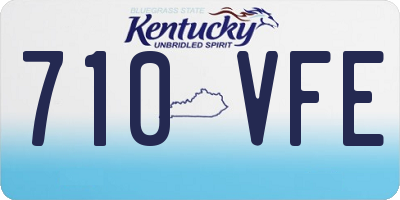 KY license plate 710VFE