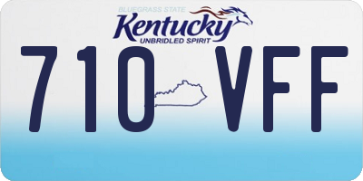 KY license plate 710VFF