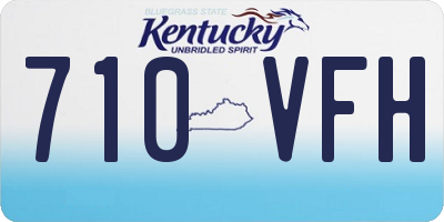 KY license plate 710VFH