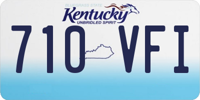 KY license plate 710VFI