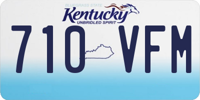 KY license plate 710VFM