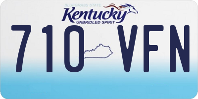 KY license plate 710VFN