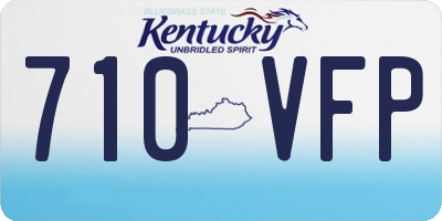 KY license plate 710VFP