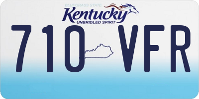 KY license plate 710VFR