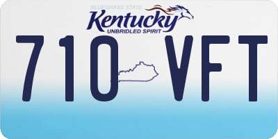 KY license plate 710VFT