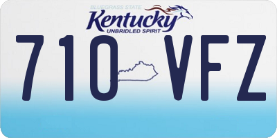 KY license plate 710VFZ