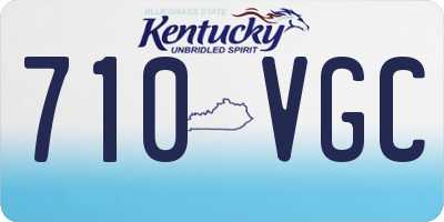 KY license plate 710VGC