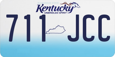 KY license plate 711JCC