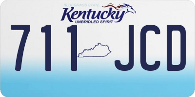 KY license plate 711JCD