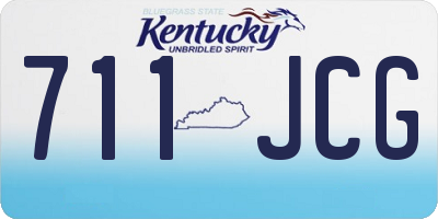 KY license plate 711JCG