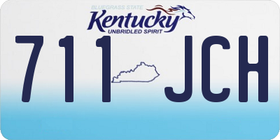 KY license plate 711JCH