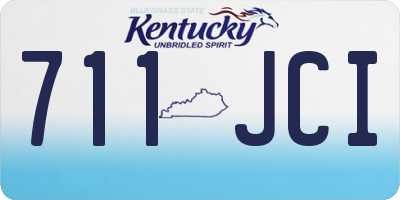 KY license plate 711JCI