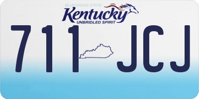 KY license plate 711JCJ