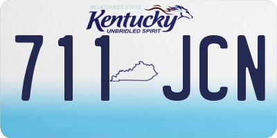 KY license plate 711JCN