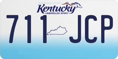 KY license plate 711JCP