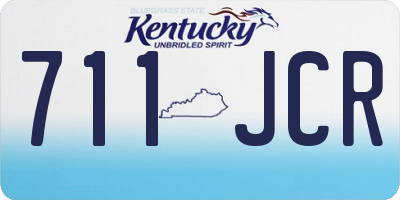 KY license plate 711JCR