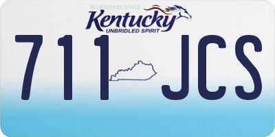 KY license plate 711JCS