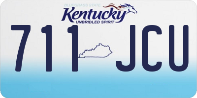 KY license plate 711JCU