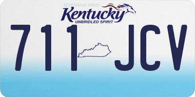KY license plate 711JCV