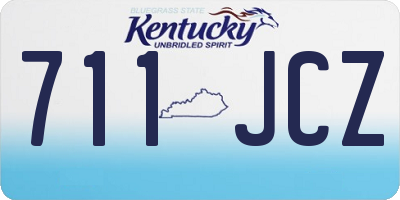 KY license plate 711JCZ