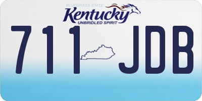 KY license plate 711JDB