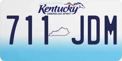 KY license plate 711JDM