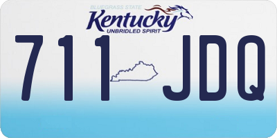 KY license plate 711JDQ