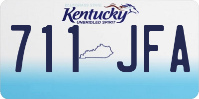 KY license plate 711JFA