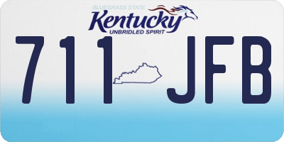 KY license plate 711JFB