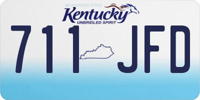 KY license plate 711JFD