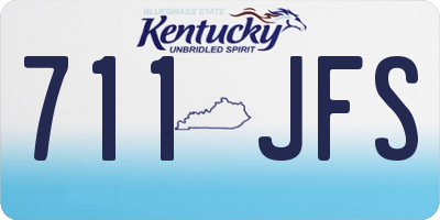 KY license plate 711JFS