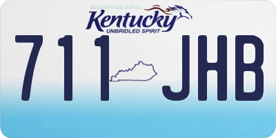 KY license plate 711JHB