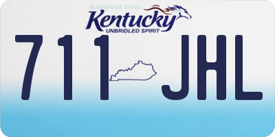 KY license plate 711JHL