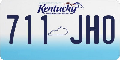 KY license plate 711JHO