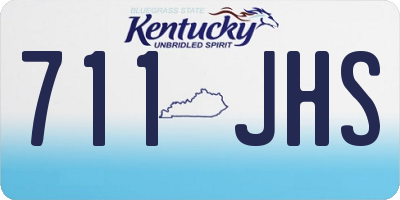 KY license plate 711JHS