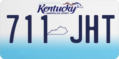 KY license plate 711JHT