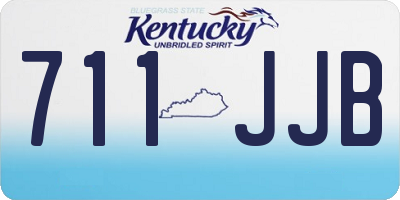 KY license plate 711JJB
