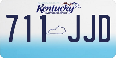 KY license plate 711JJD