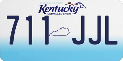 KY license plate 711JJL