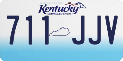 KY license plate 711JJV