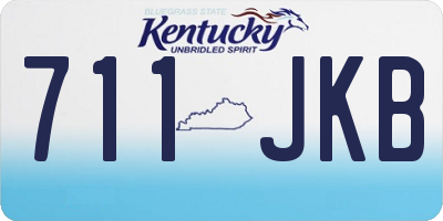 KY license plate 711JKB