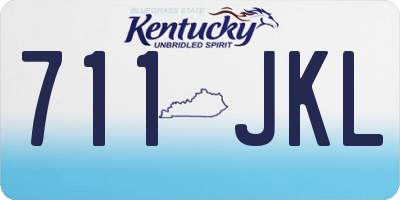 KY license plate 711JKL