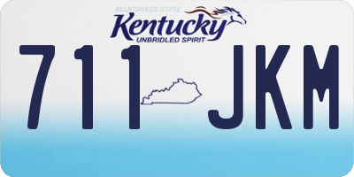 KY license plate 711JKM
