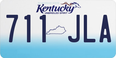 KY license plate 711JLA