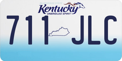 KY license plate 711JLC